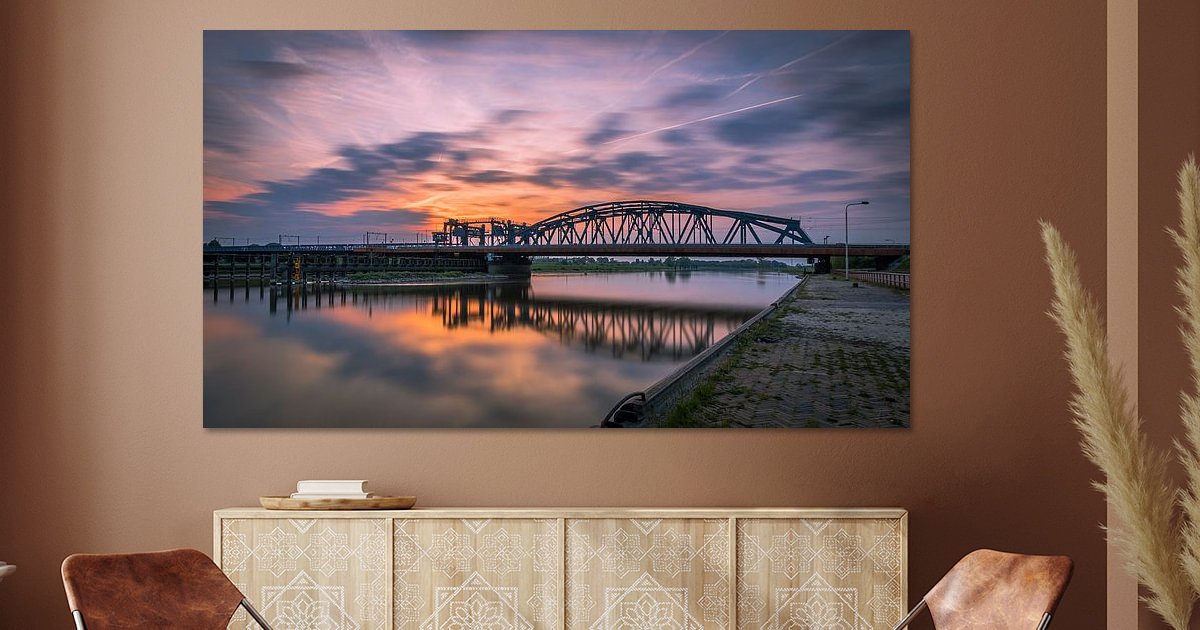 Dan weet ik dat ik thuis ben..... van Francis de Beus op canvas, behang